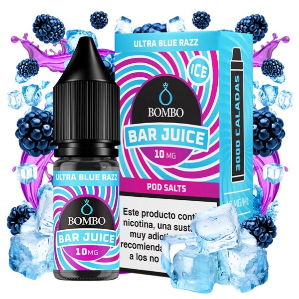 bombo bar juice ultra blue razz 20 mg