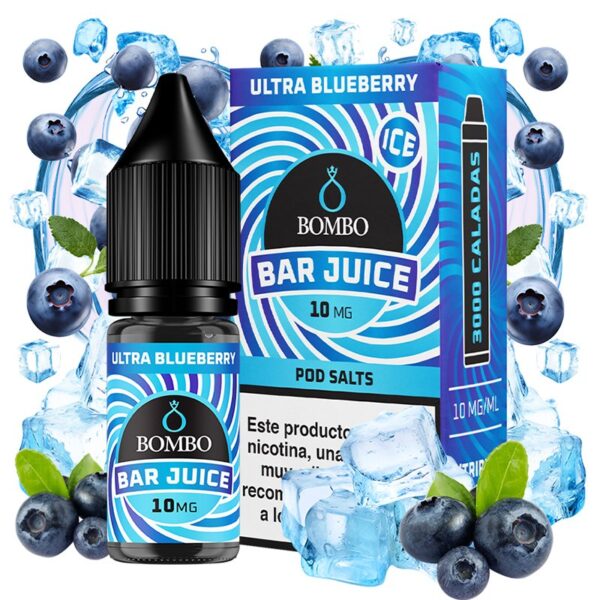 bombo bar juice ultra blueberry 10 mg