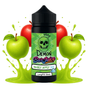 DEMON ELIQUIDS LONGFILL DOUBLE APPLE ICE  24ML