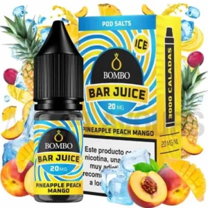 bombo bar juices pineapple peach mango 20 mg